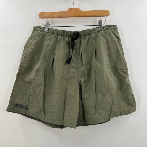 Columbia Army Green Drawstring Shorts Mens XL - Picture 1 of 4